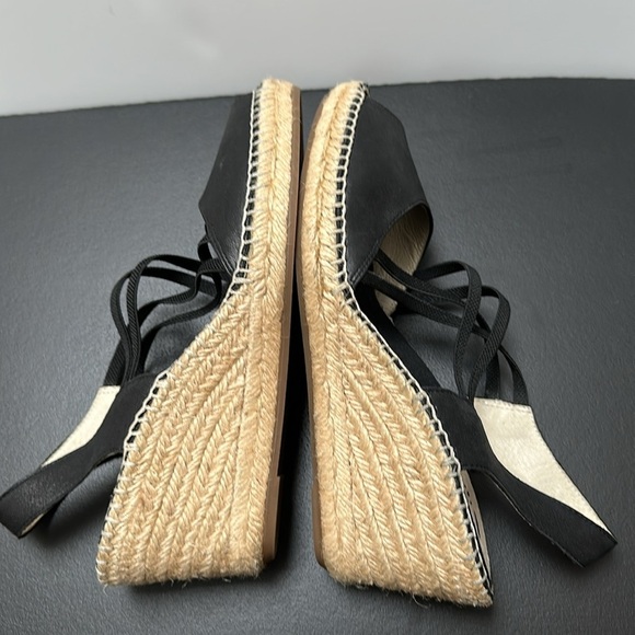 ABEO Delano Metatarsal Wedge Espadrille Sandals Leather Sling Back Open Toe *9N - Picture 8 of 13